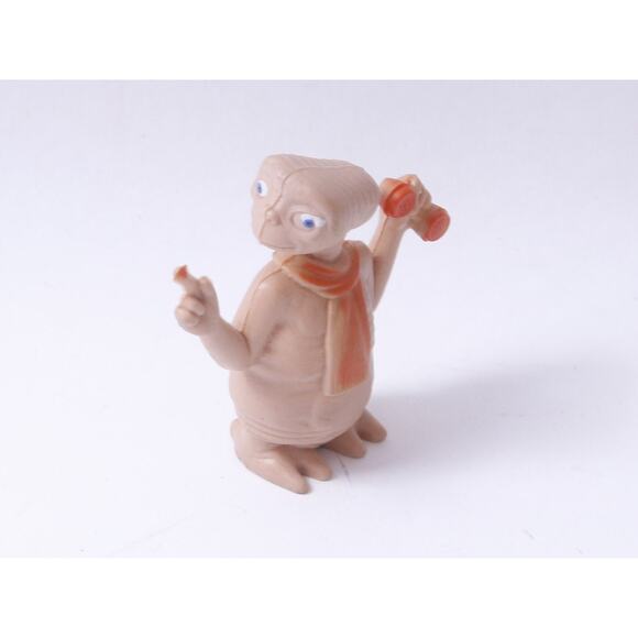 ET, The Extra-Terrestrial, Alien with Red Phone, Red Scarf, PVC Figure, 2 1/4", - Picture 1 of 3